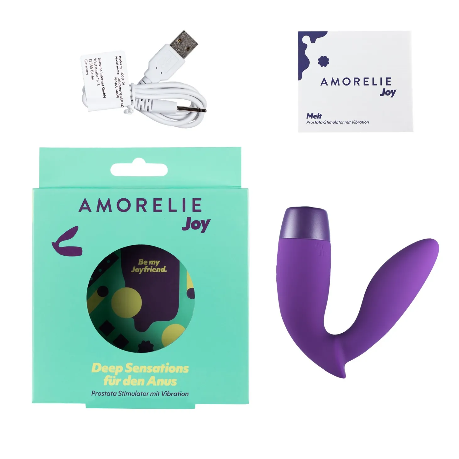 AMORELIE - Vibromasseur prostatique "Melt" - Violet