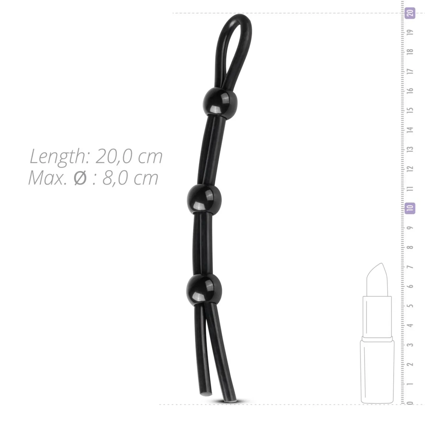Anneau pénien triple réglable