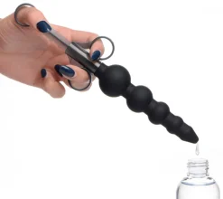 Applicateur de lubrifiant pour perles graduées en silicone