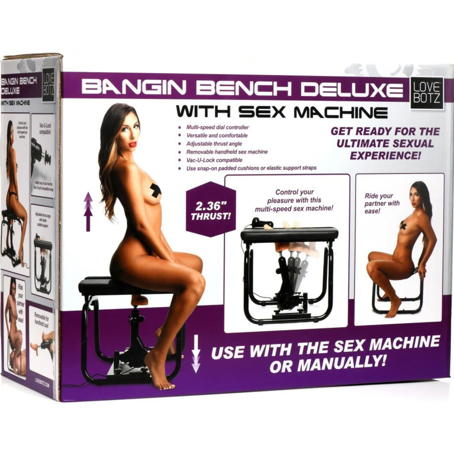Bangin' Bank de luxe avec machine à sexe multispeed