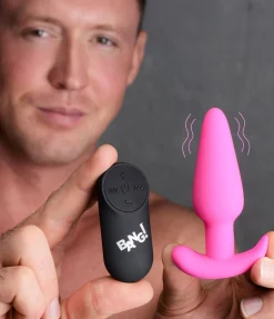 BANG! - Plug Anal Vibrant avec Télécommande - Rose