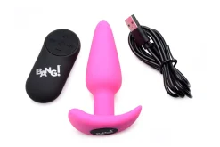 BANG! - Plug Anal Vibrant avec Télécommande - Rose
