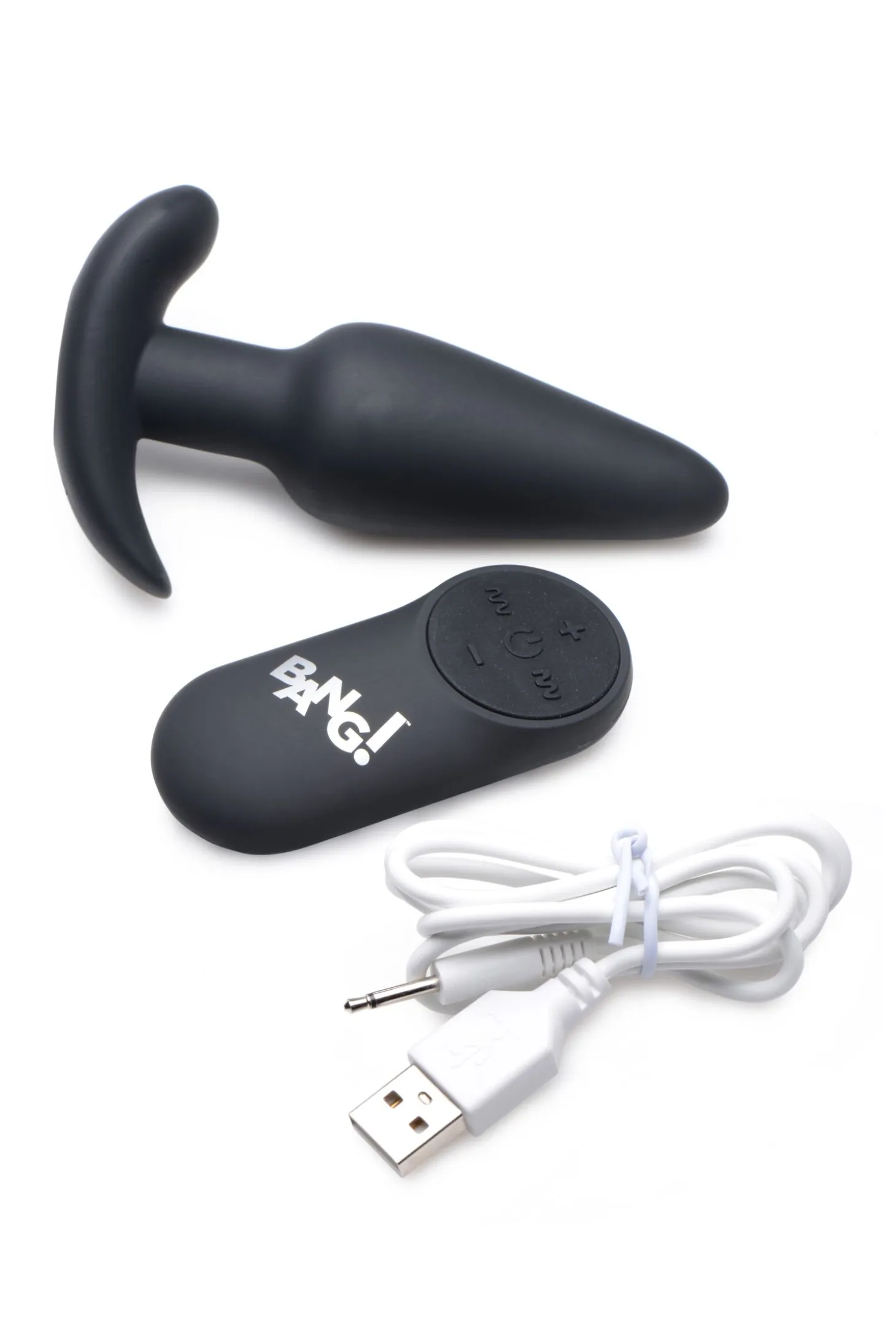 BANG! - Plug Anal Vibrant avec Télécommande -Noir