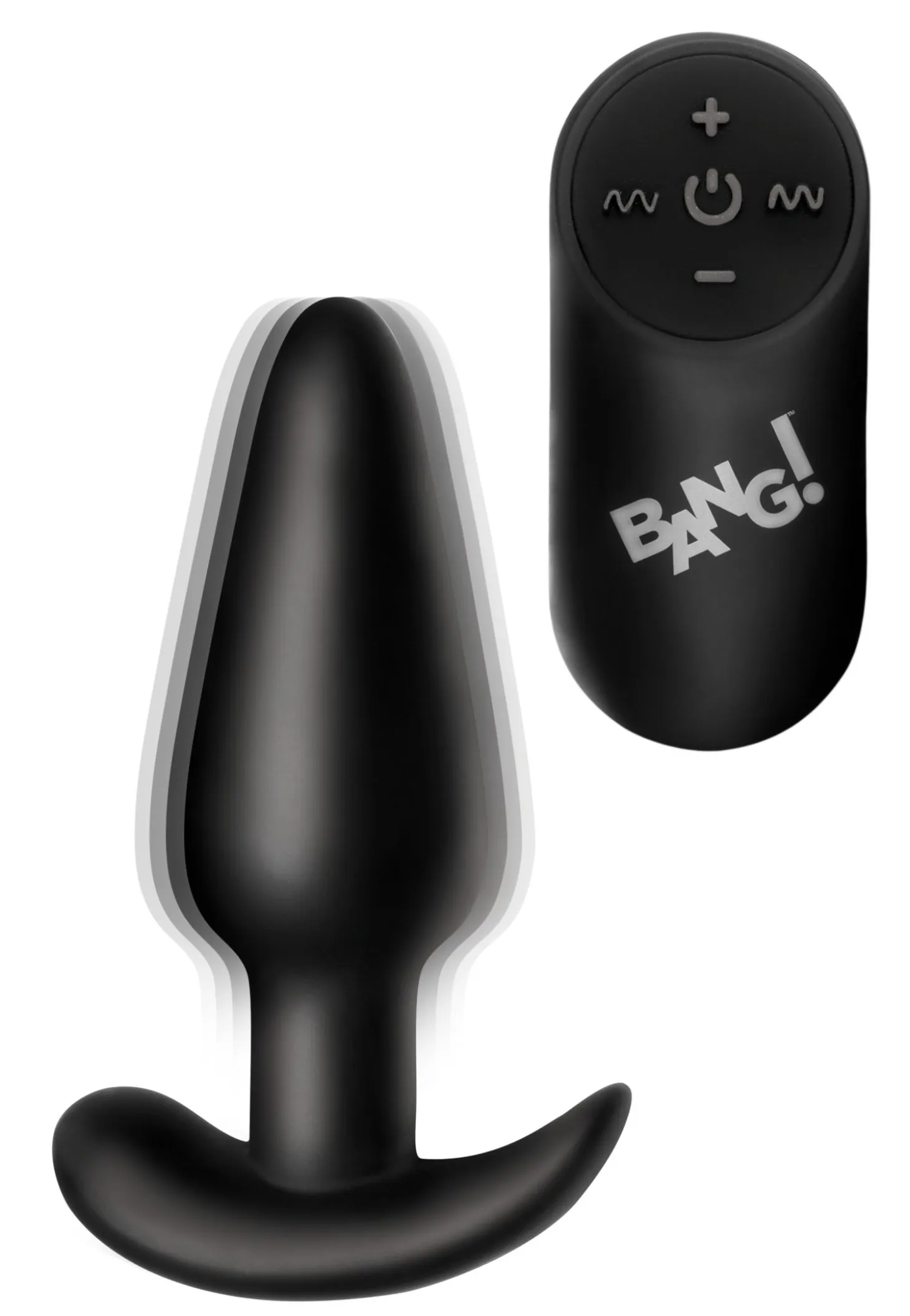 BANG! - Plug Anal Vibrant avec Télécommande -Noir
