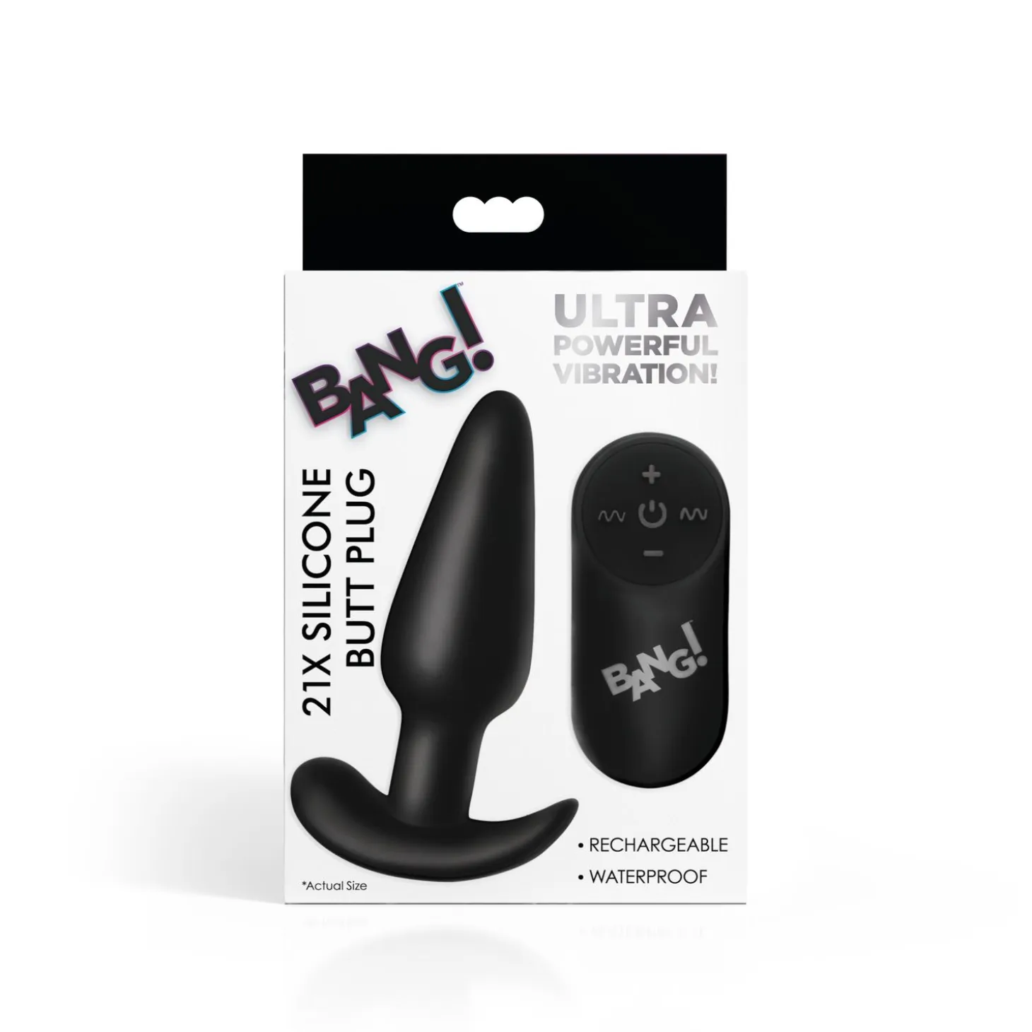 BANG! - Plug Anal Vibrant avec Télécommande -Noir