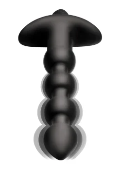 BANG! - 28X Boules Anales Vibrantes en Silicone avec Télécommande - Noir