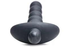 BANG! - 28X Boules Anales Vibrantes en Silicone avec Télécommande - Noir