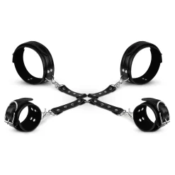Bedroom Fantasies - Ensemble menottes et hogtie - Noir