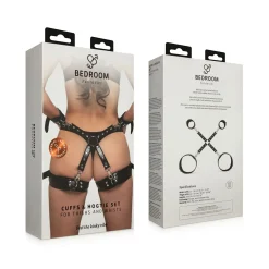 Bedroom Fantasies - Ensemble menottes et hogtie - Noir