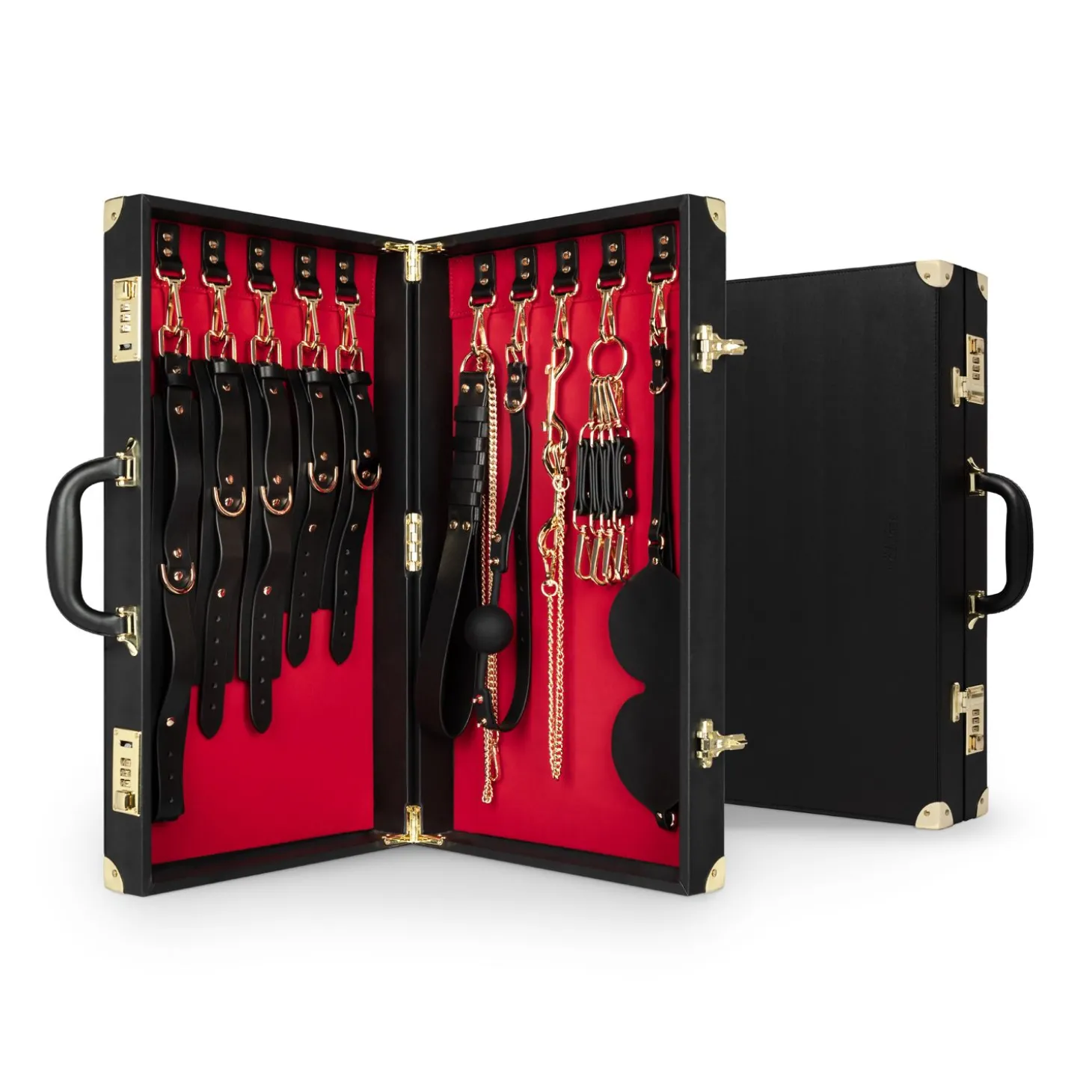 Bedroom Fantasies - Malette de Bondage 13 Pièces - Cuir véritable