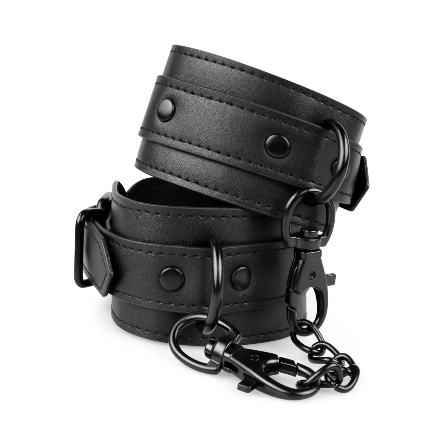 Bedroom Fantasies - Menottes en simili cuir - Noir