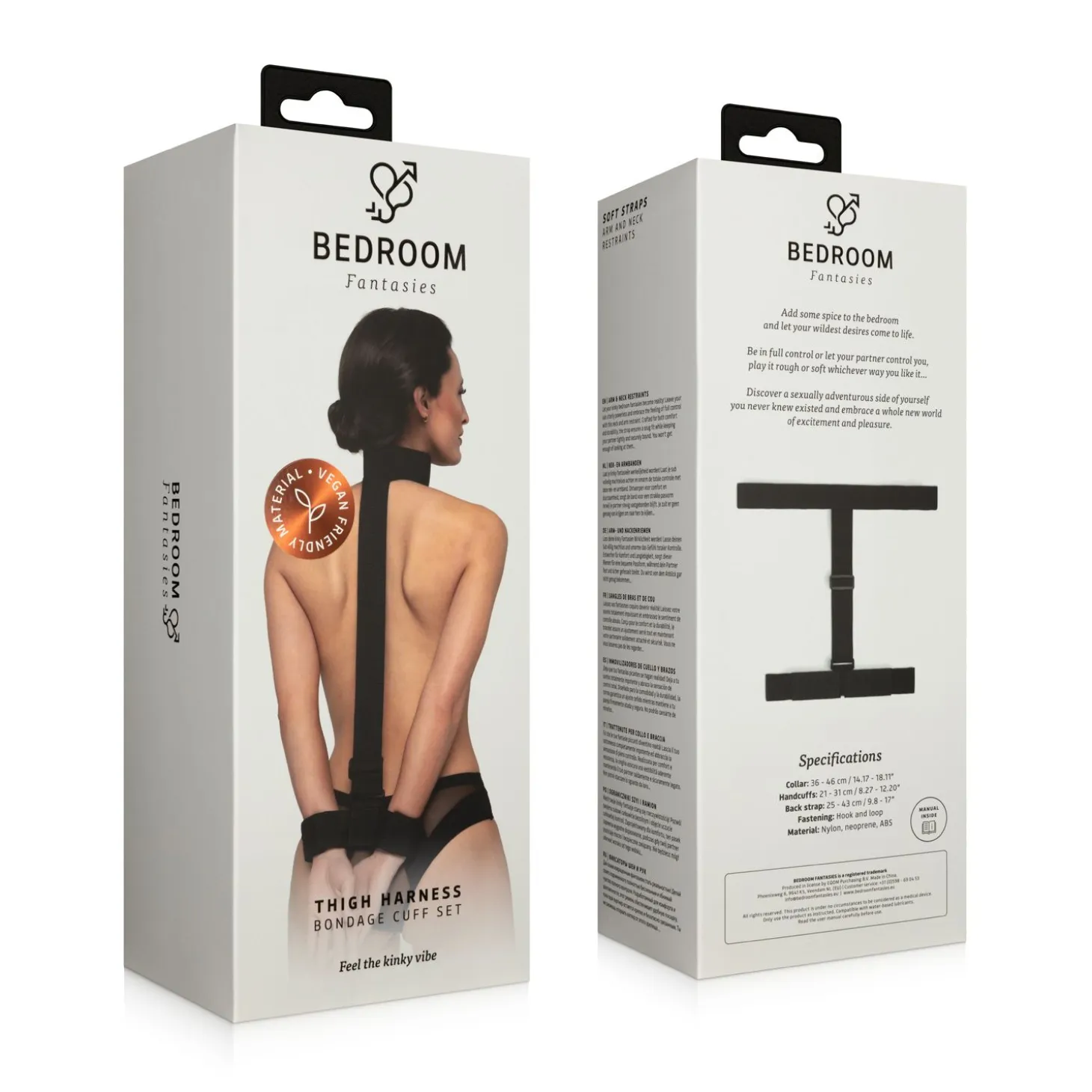 Bedroom Fantasies - Menottes souples pour bras et cou - Noir