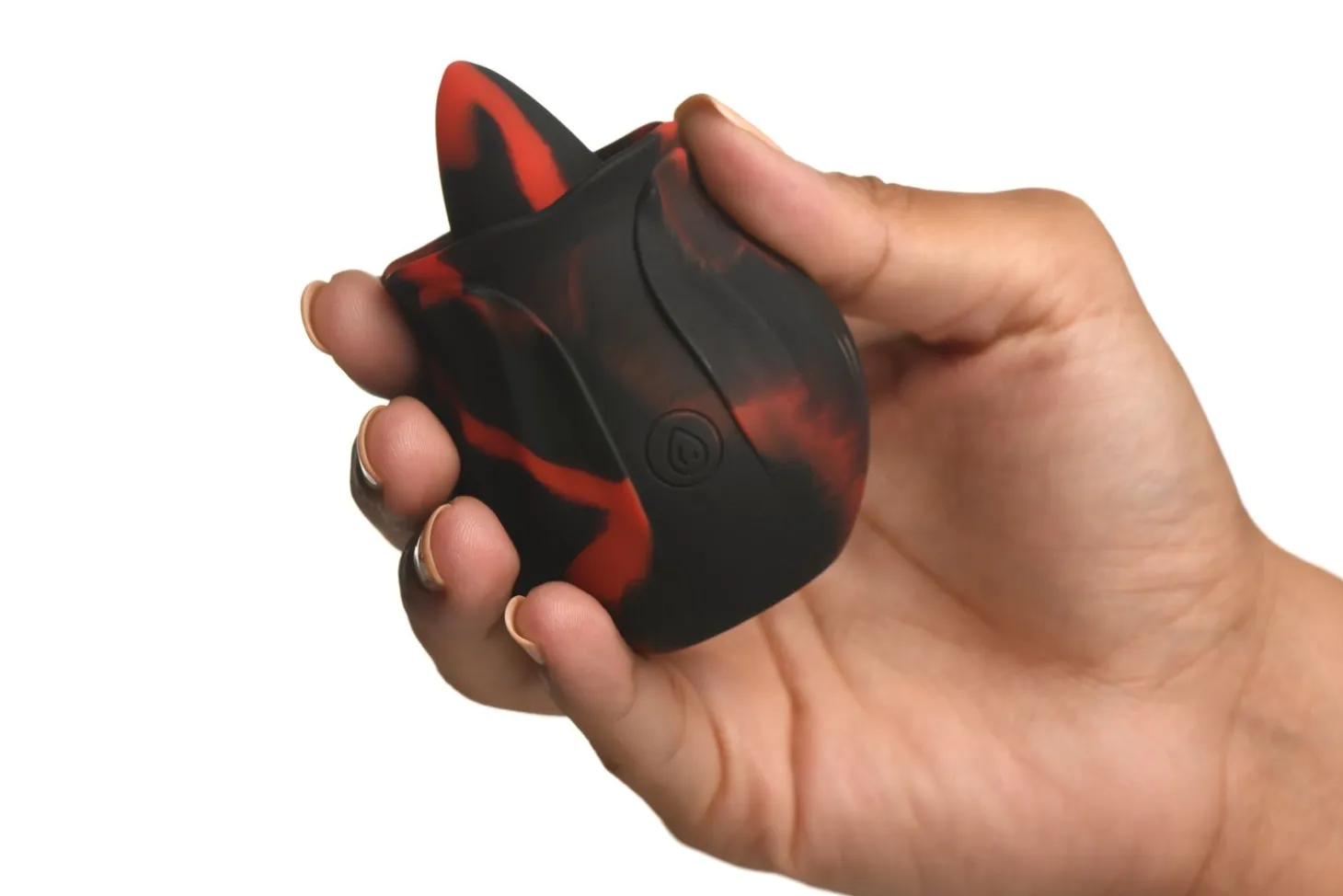 BLOOMGASM - Black Kiss Vibrateur Rose Rimming - Rouge/Noir