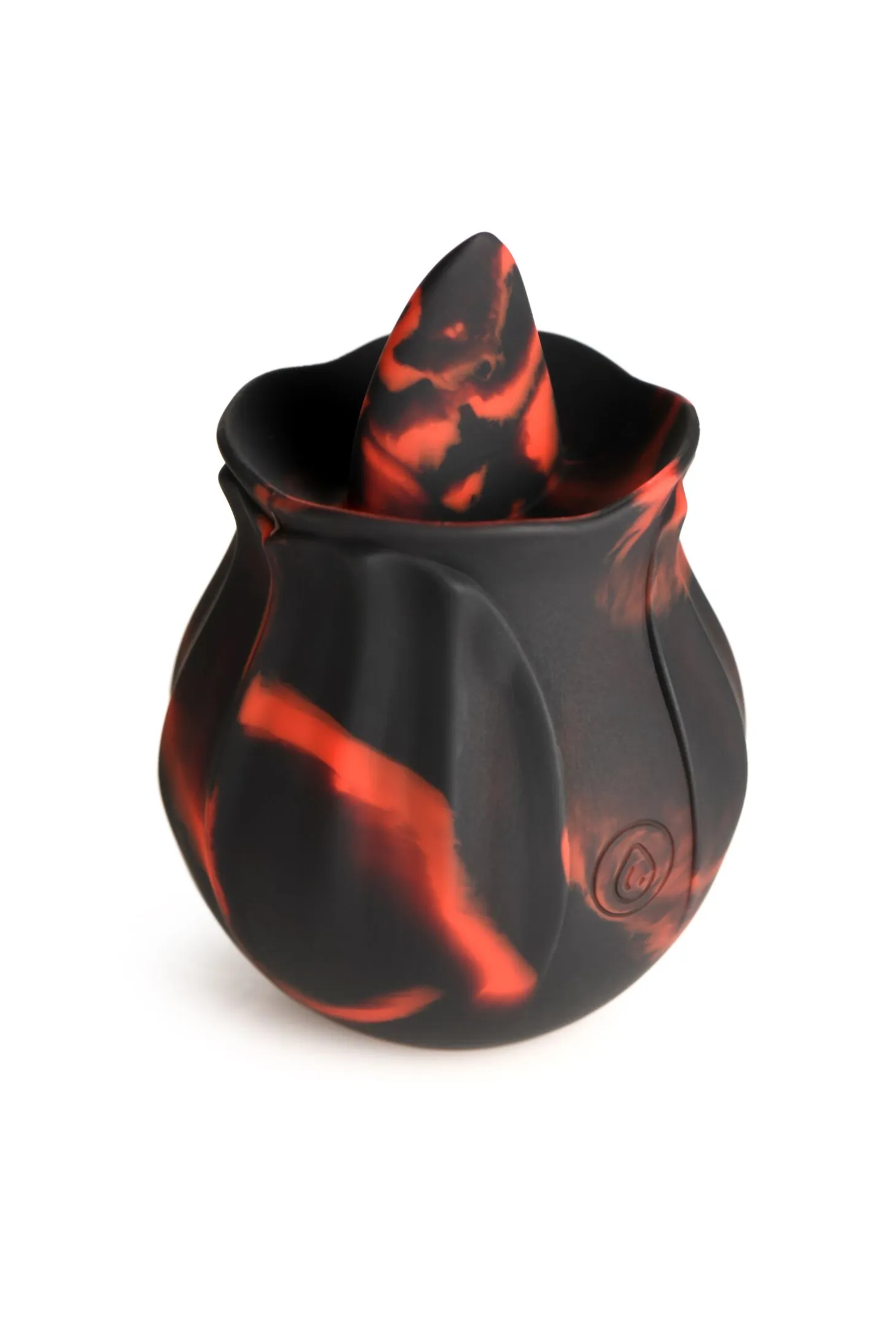 BLOOMGASM - Black Kiss Vibrateur Rose Rimming - Rouge/Noir