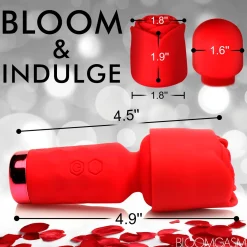 BLOOMGASM - Mini Vibromasseur Pleasure Rose - Rouge