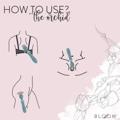 Bloom - The Orchid Vibromasseur Wand - Technologie Swipe