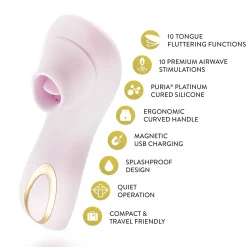 Blush - Delice Fleur Stimulateur à Pulsations d’Air - Barely Purple