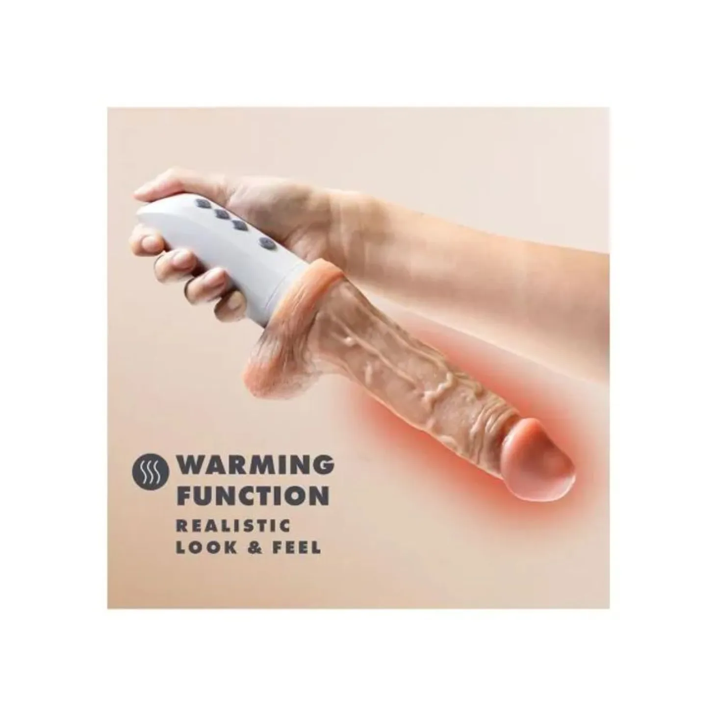 Blush Novelties - Dr. Hammer Godemichet Poussant - Beige