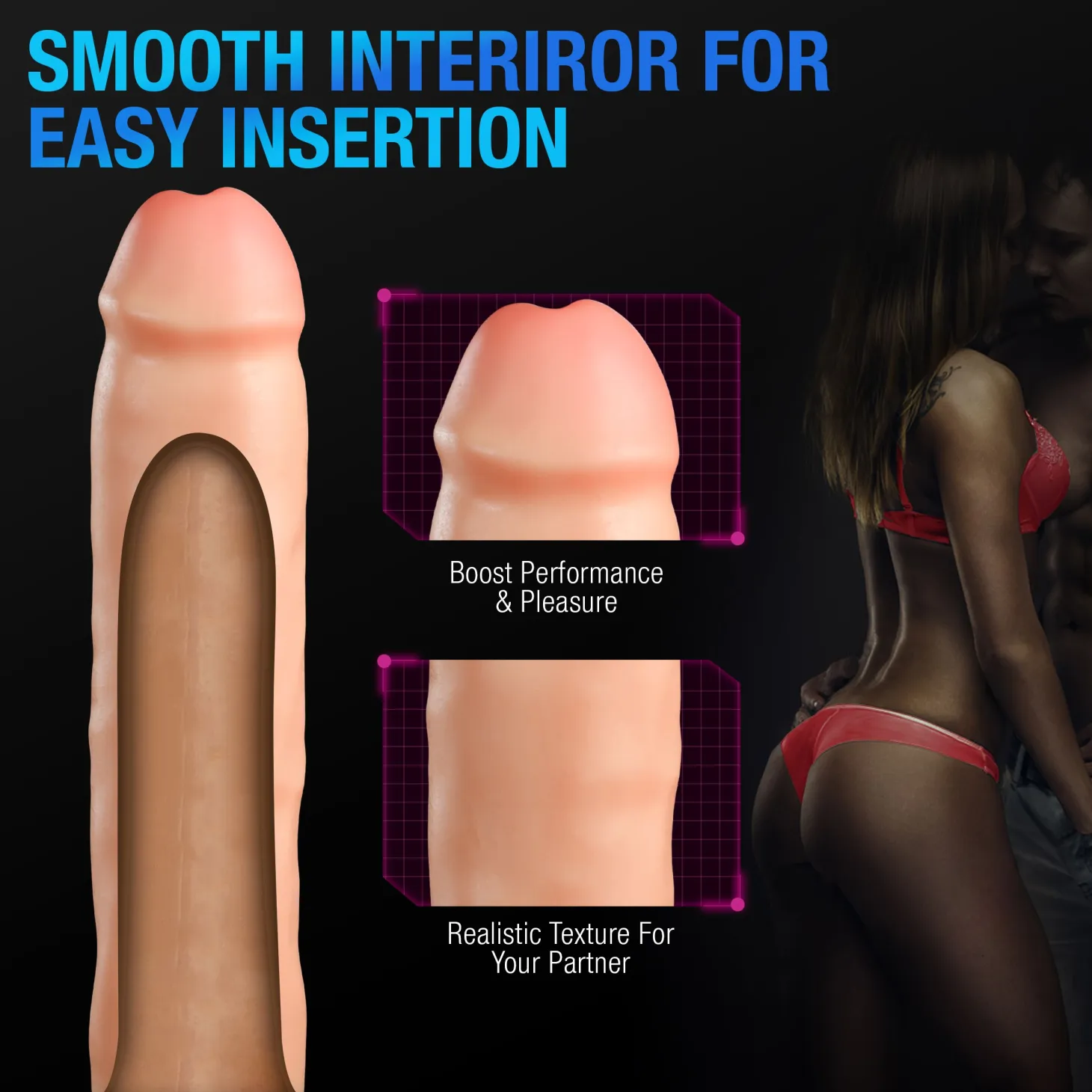 Blush - Performance Plus Tenacity Extenseur de Pénis en Silicone - 5 cm