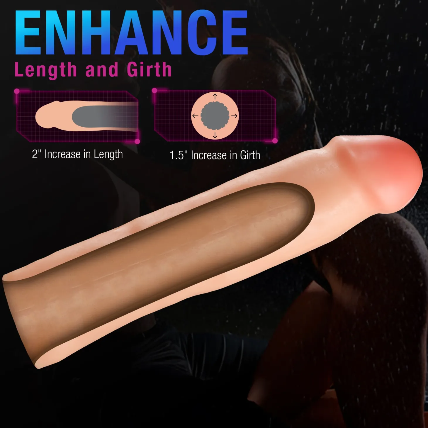 Blush - Performance Plus Tenacity Extenseur de Pénis en Silicone - 5 cm