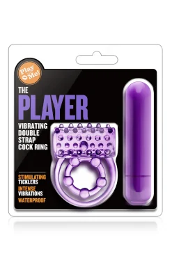 Blush - Play With Me The Player Anneau Double Vibrant avec Sangle Scrotale