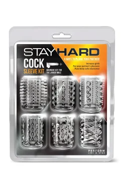 Blush - Stay Hard Kit de Manchons Pénien Transparent