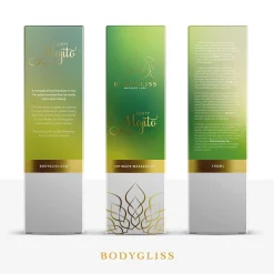BodyGliss – Huile de Massage et Lubrifiant 2-en-1 Minty Mojito – 150 ml