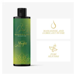BodyGliss – Huile de Massage et Lubrifiant 2-en-1 Minty Mojito – 150 ml