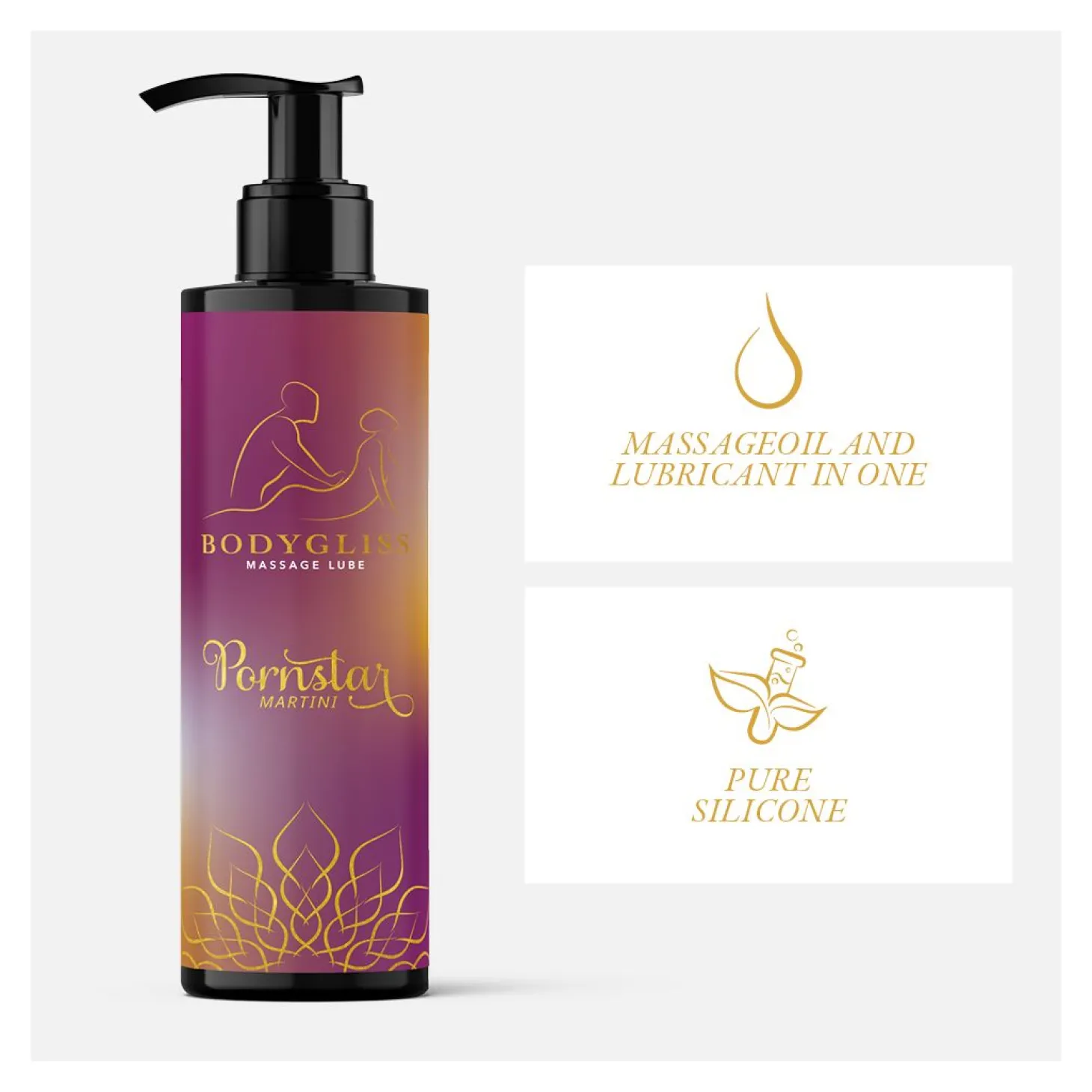 BodyGliss - Huile de Massage et Lubrifiant en 1 Pornstar Martini - 150 ml