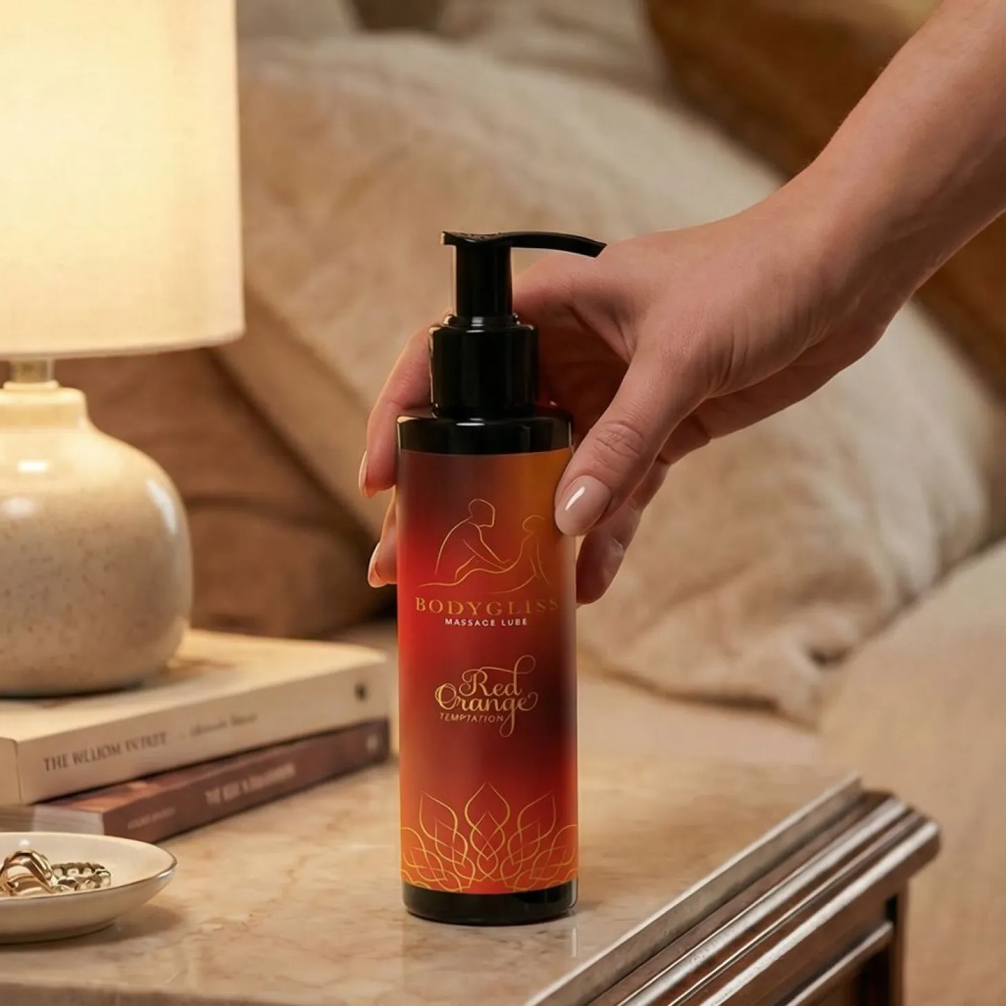 BodyGliss - Huile de massage et lubrifiant Orange sanguine - 150 ml
