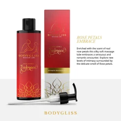 BodyGliss - Huile de massage et lubrifiant aux pétales de rose - 150 ml