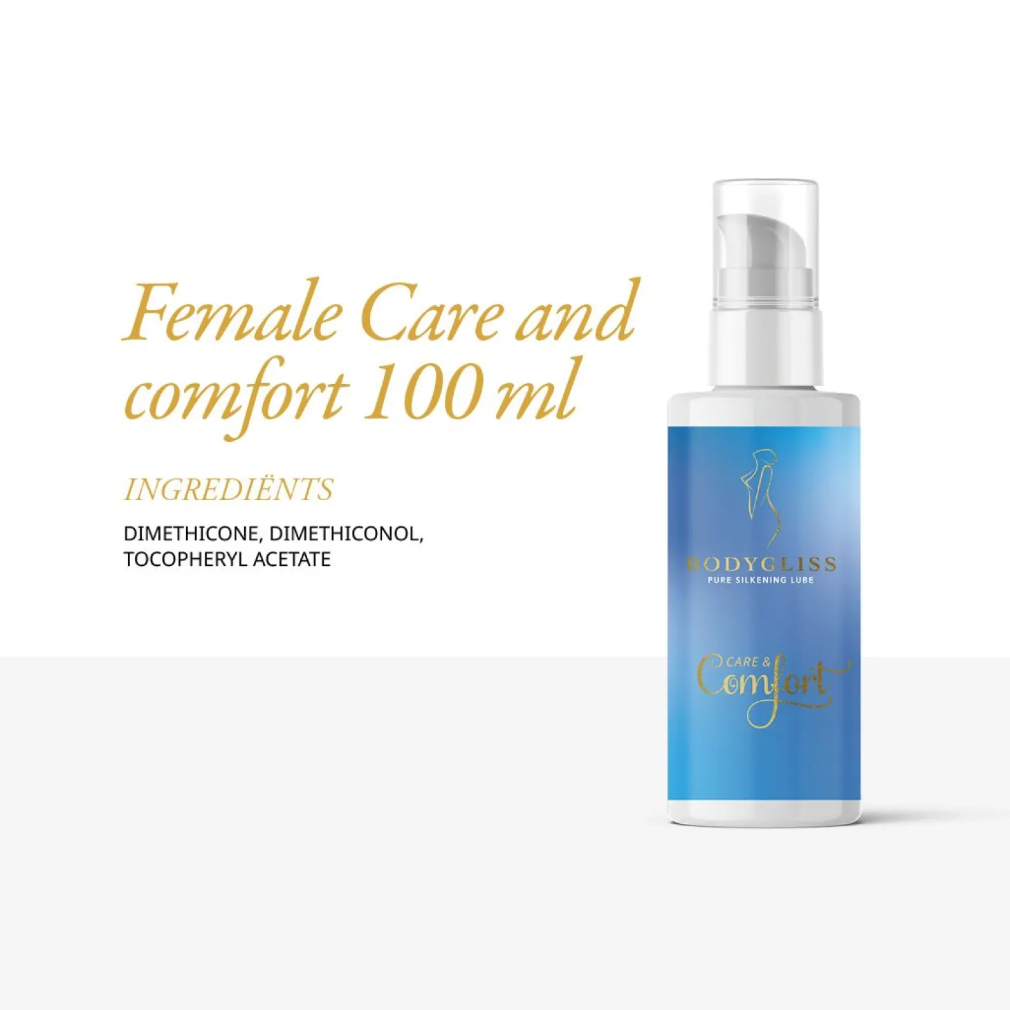BodyGliss - Lubrifiant à base de silicone soins et confort -Collection soins féminins - 100 ml