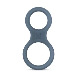Boners - Anneau pénien et séparateur de testicules en silicone - Gris