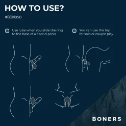 Boners - Anneau vibrant pour le pénis
