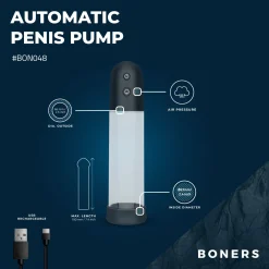 Boners - Pompe à Pénis Automatique avec Masturbateur