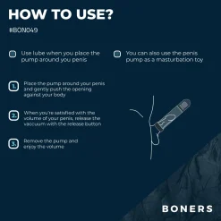 Boners - Pompe à pénis avec écran LCD