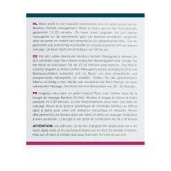 Bougie de massage orchidées en bambou Exotiq - 200 g