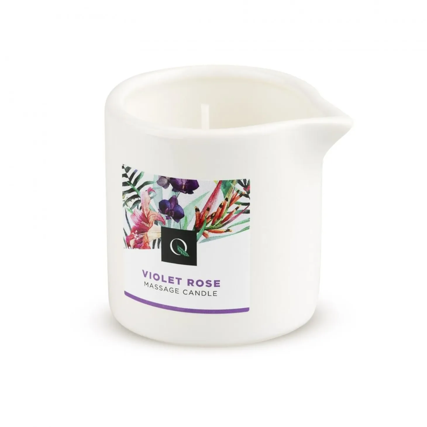 Bougie de massage rose violette Exotiq - 60 g