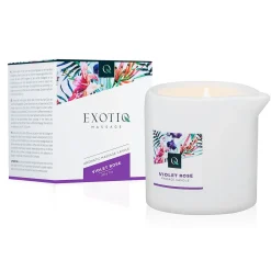 Bougie de massage rose violette Exotiq - 200 g