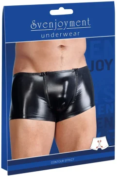 Boxer hommes wetlook avec tirette
