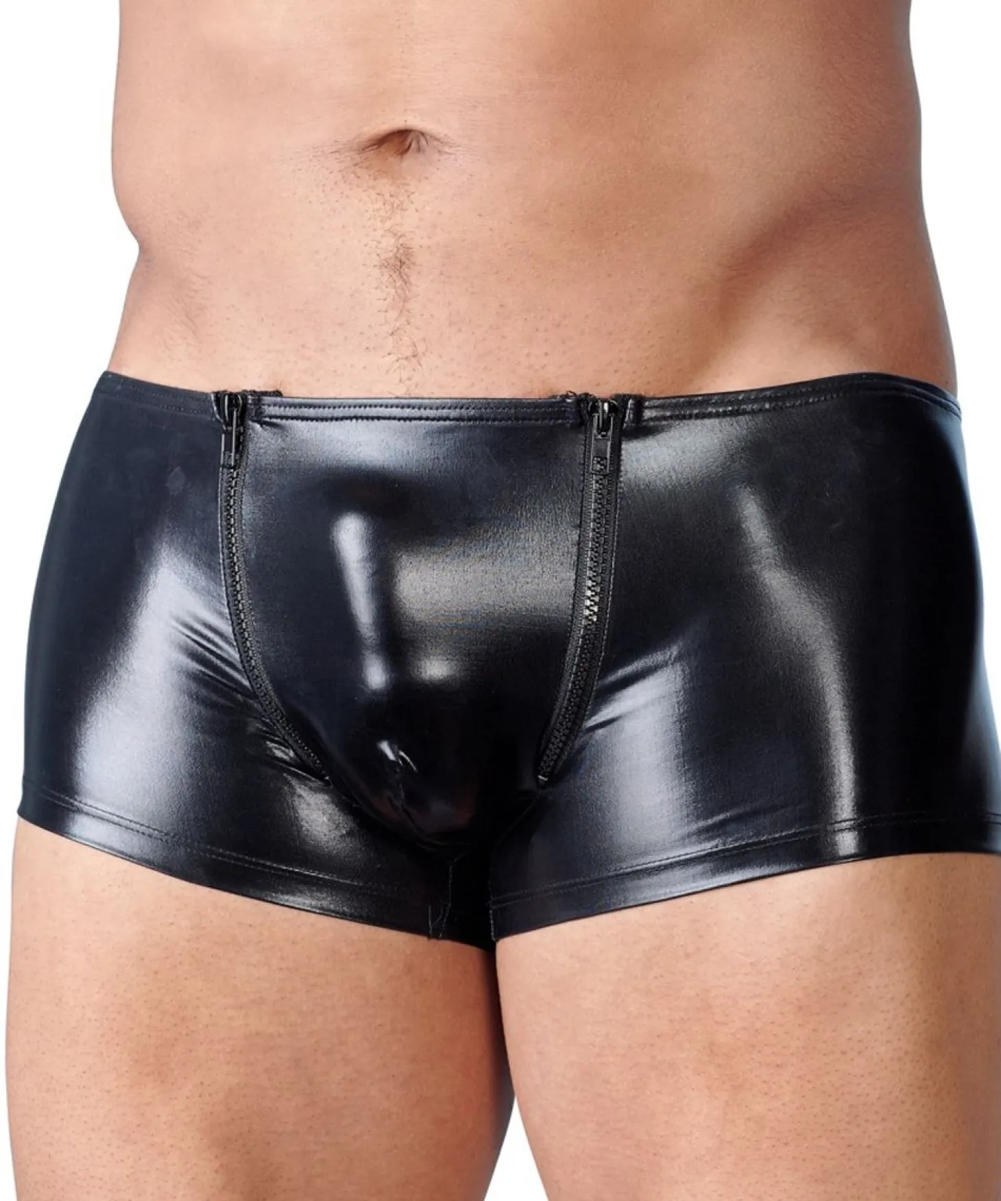 Boxer hommes wetlook avec tirette