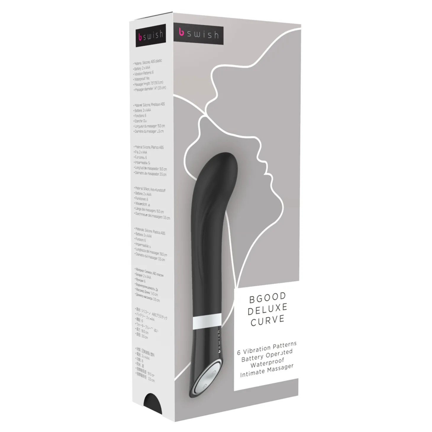 B Swish – BGOOD DELUXE CURVE Vibromasseur Point G – Noir