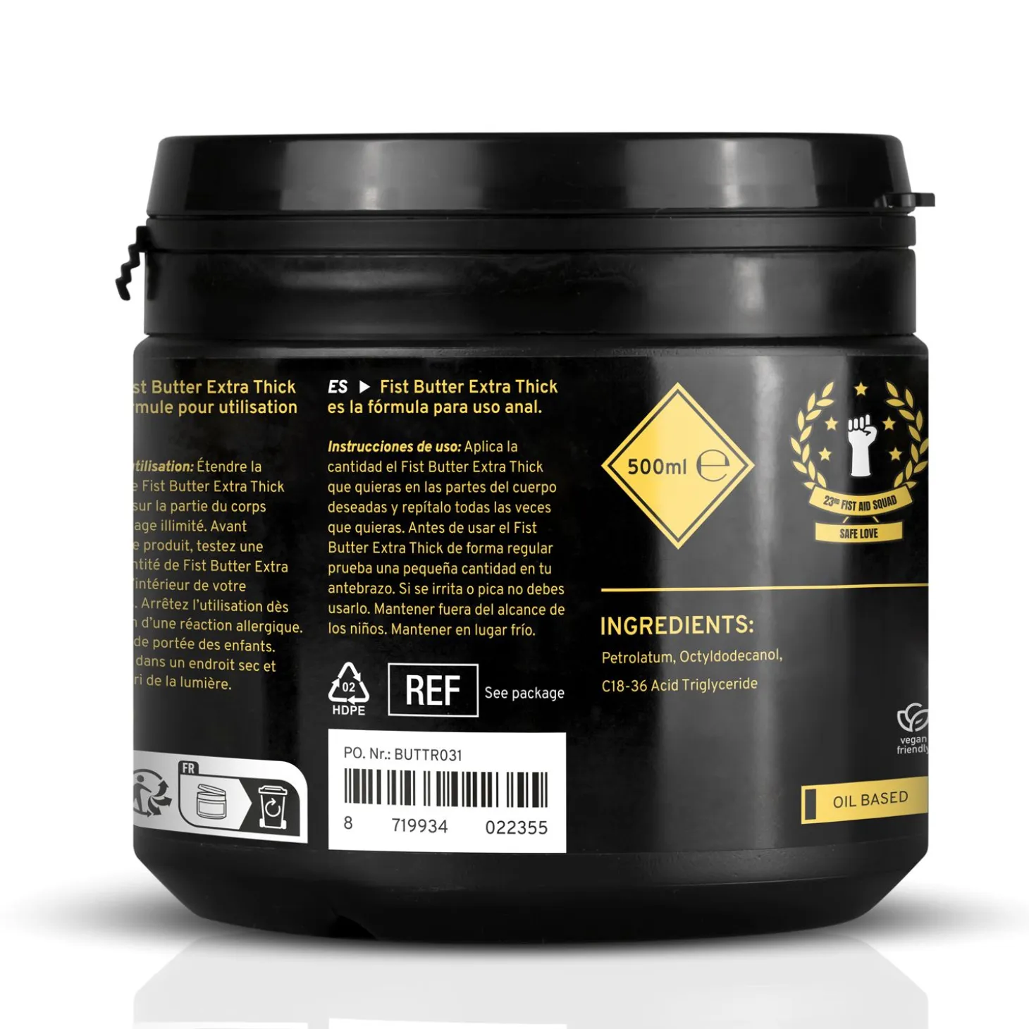 BUTTR - Baume pour Fisting Extra Épais - 500 ml
