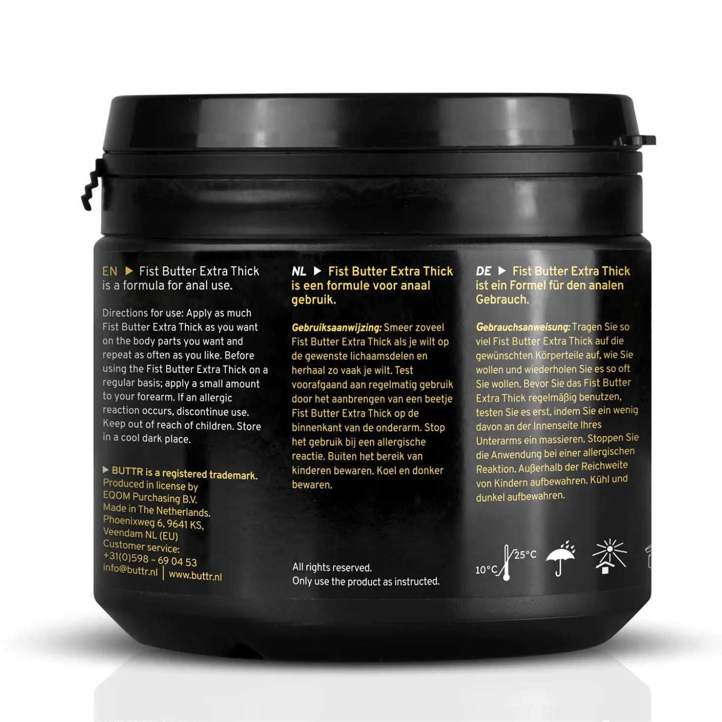 BUTTR - Baume pour Fisting Extra Épais - 500 ml