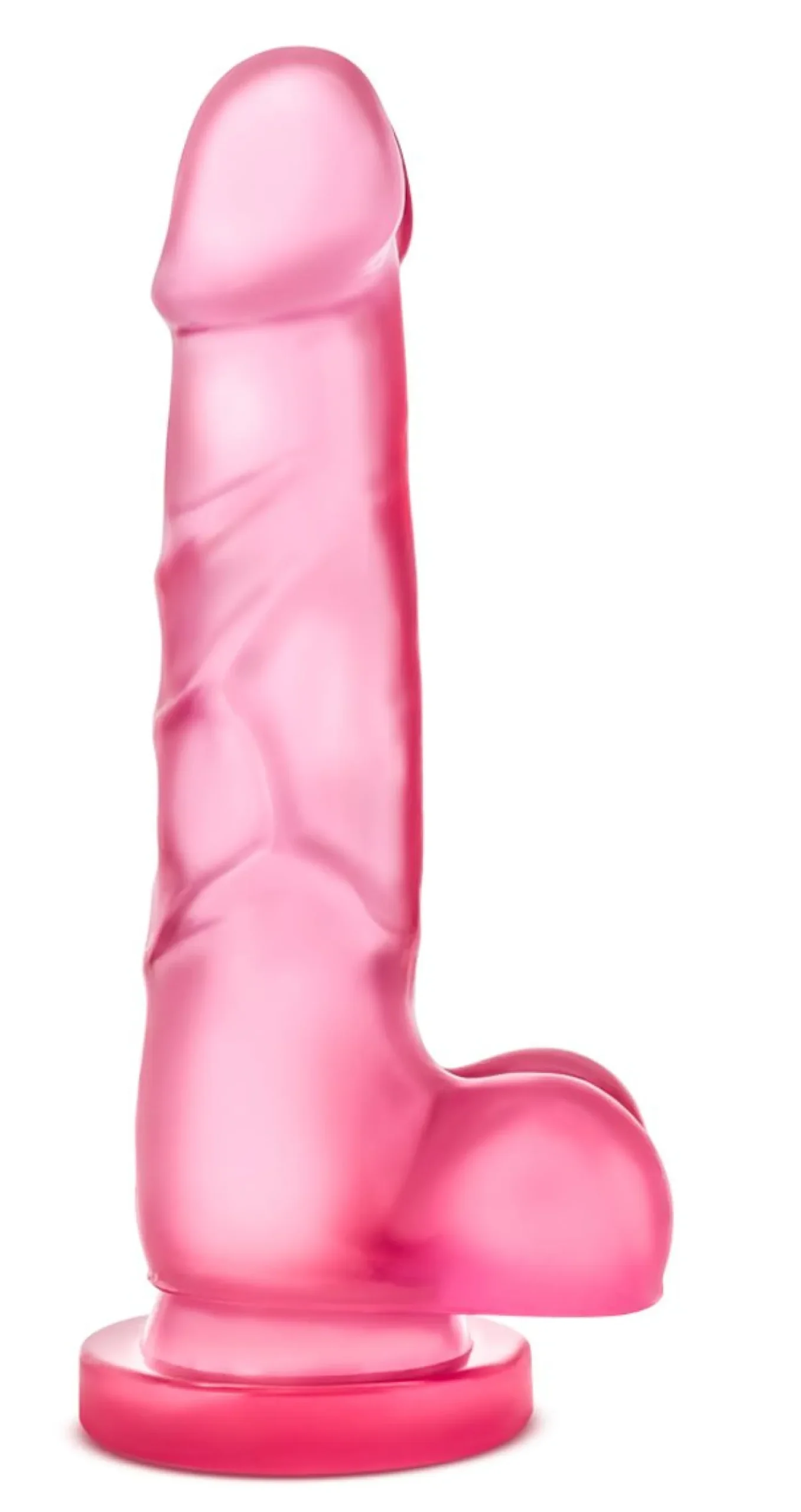 B Yours - Gode ventouse réaliste avec testicules - Rose
