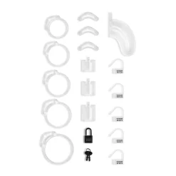 Cage de chasteté Lockdown Transparent - Moyen