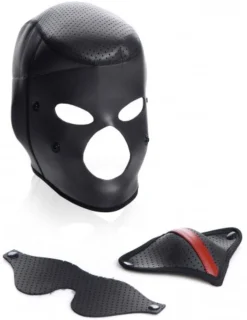 Cagoule Scorpion avec bandeau pour les yeux et bâillon amovibles
