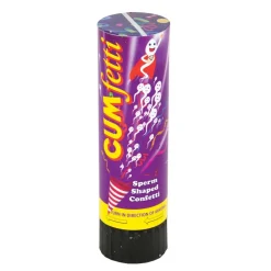 Canon à Confettis Cumfetti avec Confettis en Forme de Spermatozoïdes