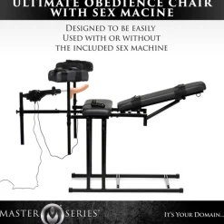 Chaise d'obéissance avec machine à sexe