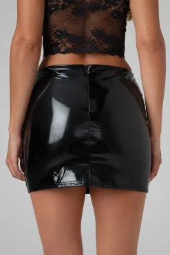 Christine - Black Love Mini-jupe - noir